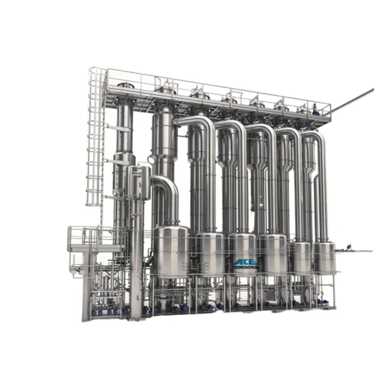 Factory Price Natural and Forced Circulation Evaporator Vacuum Evaporation System Stainless Steel Rising Climbing Wiped Film Evaporators Price